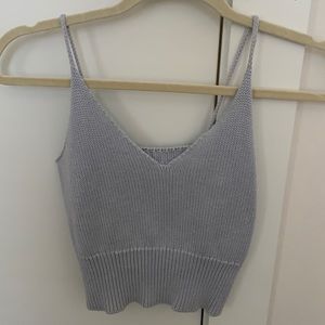 Brandy Melville blue knit top